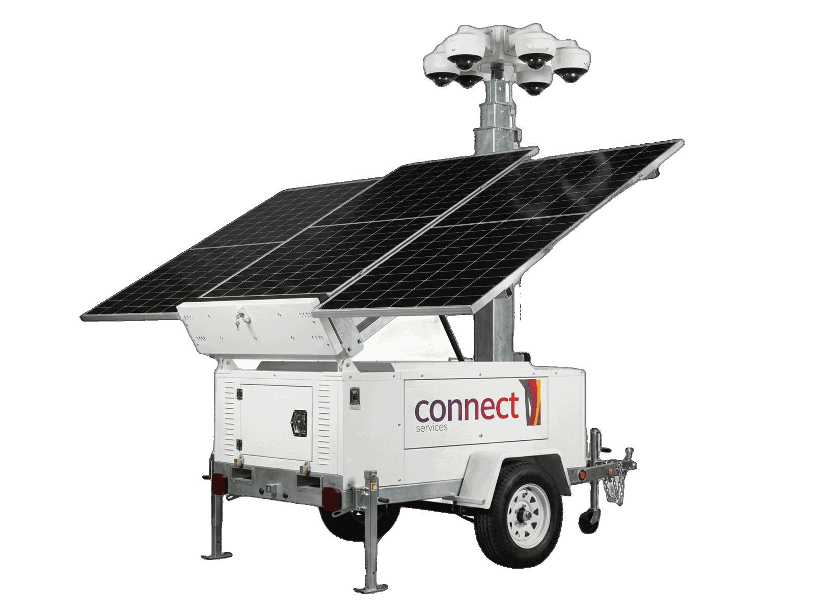 solar cctv trailer