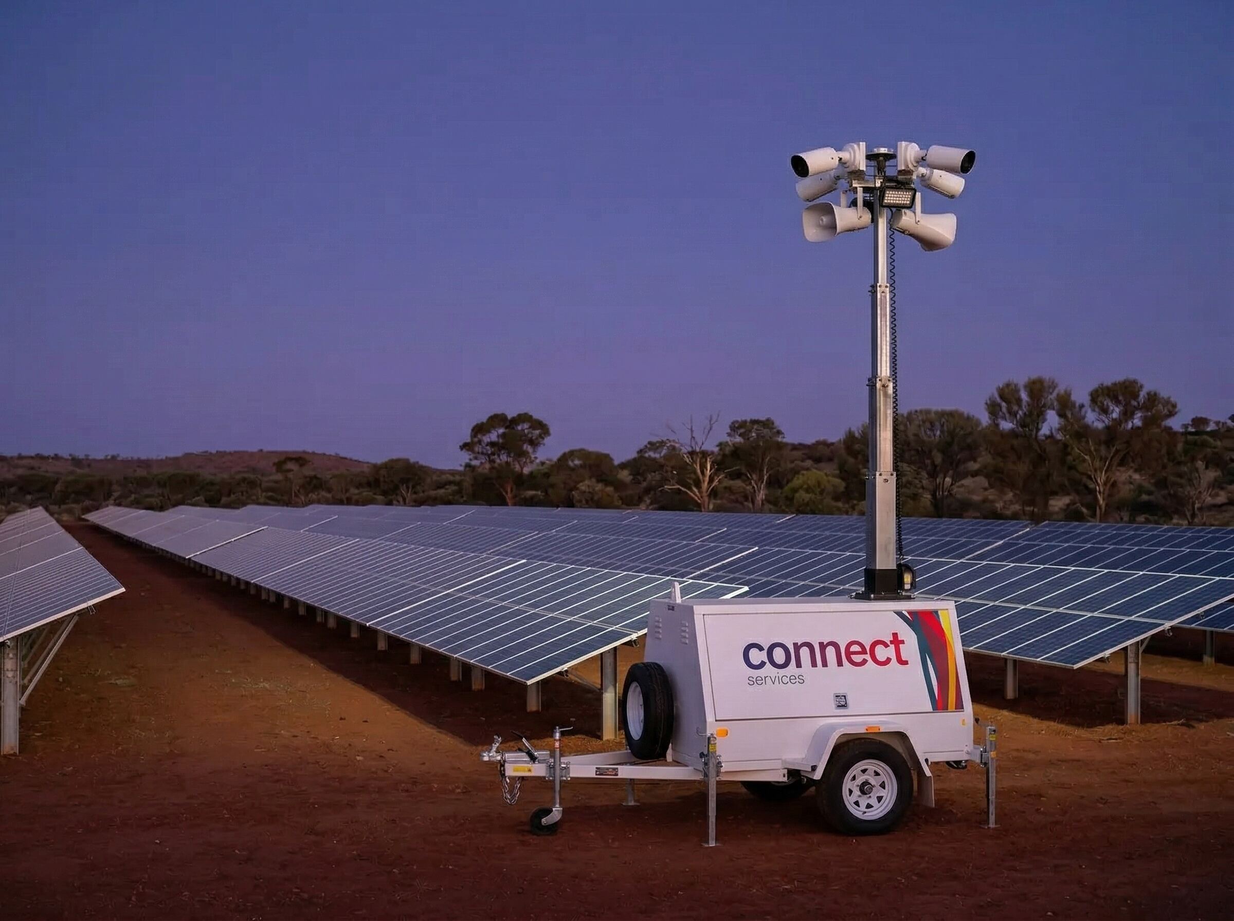 deterrence and alarm unit