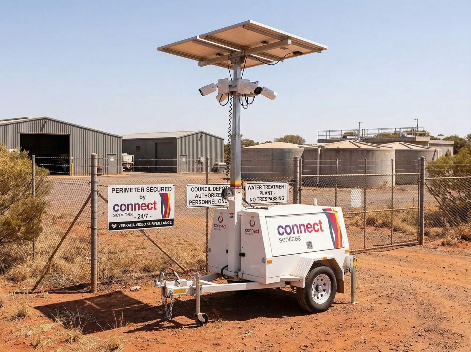 mobile surveillance trailer