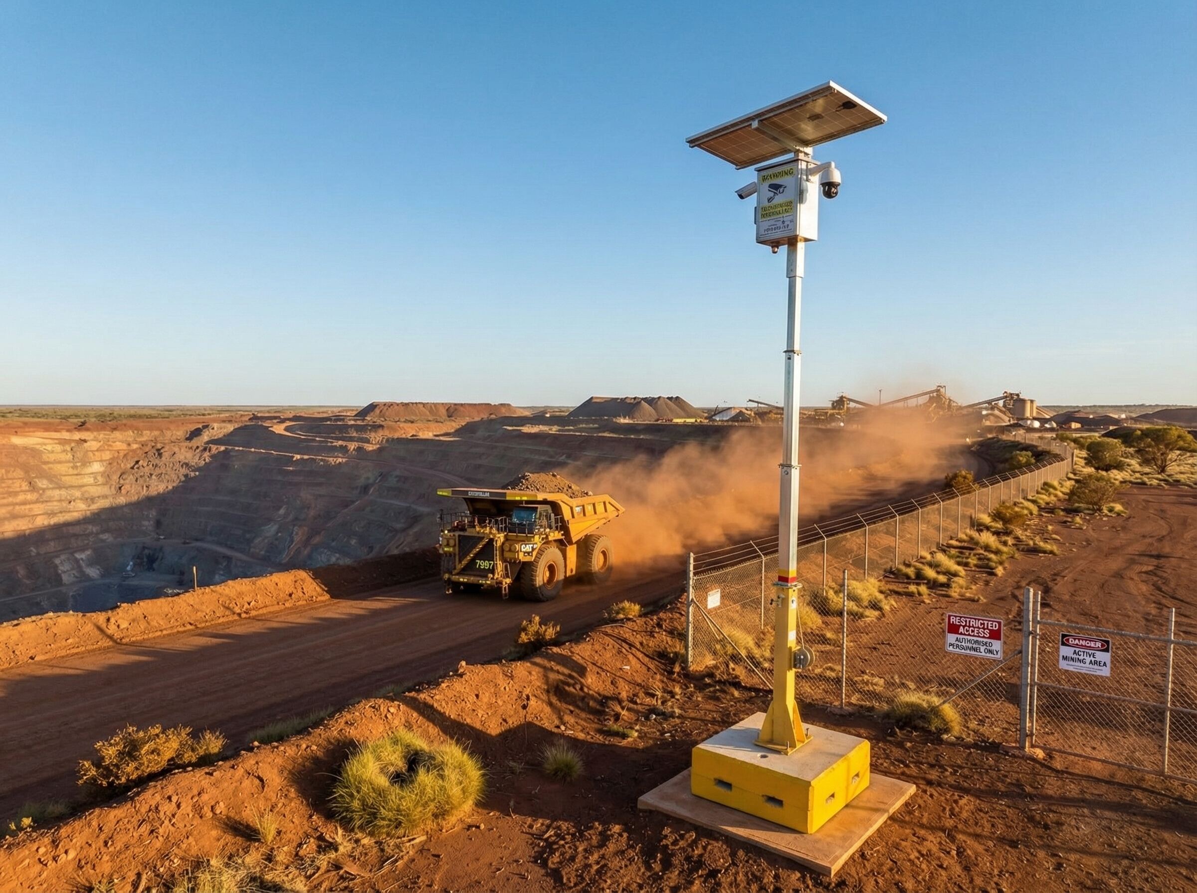 portable security unit for remote site surveillance